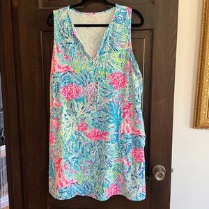 Lilly Pulitzer Johana Coverup Dress Sink or Swim XL